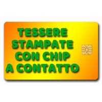 Tessere Stampate con Chip a Contatto